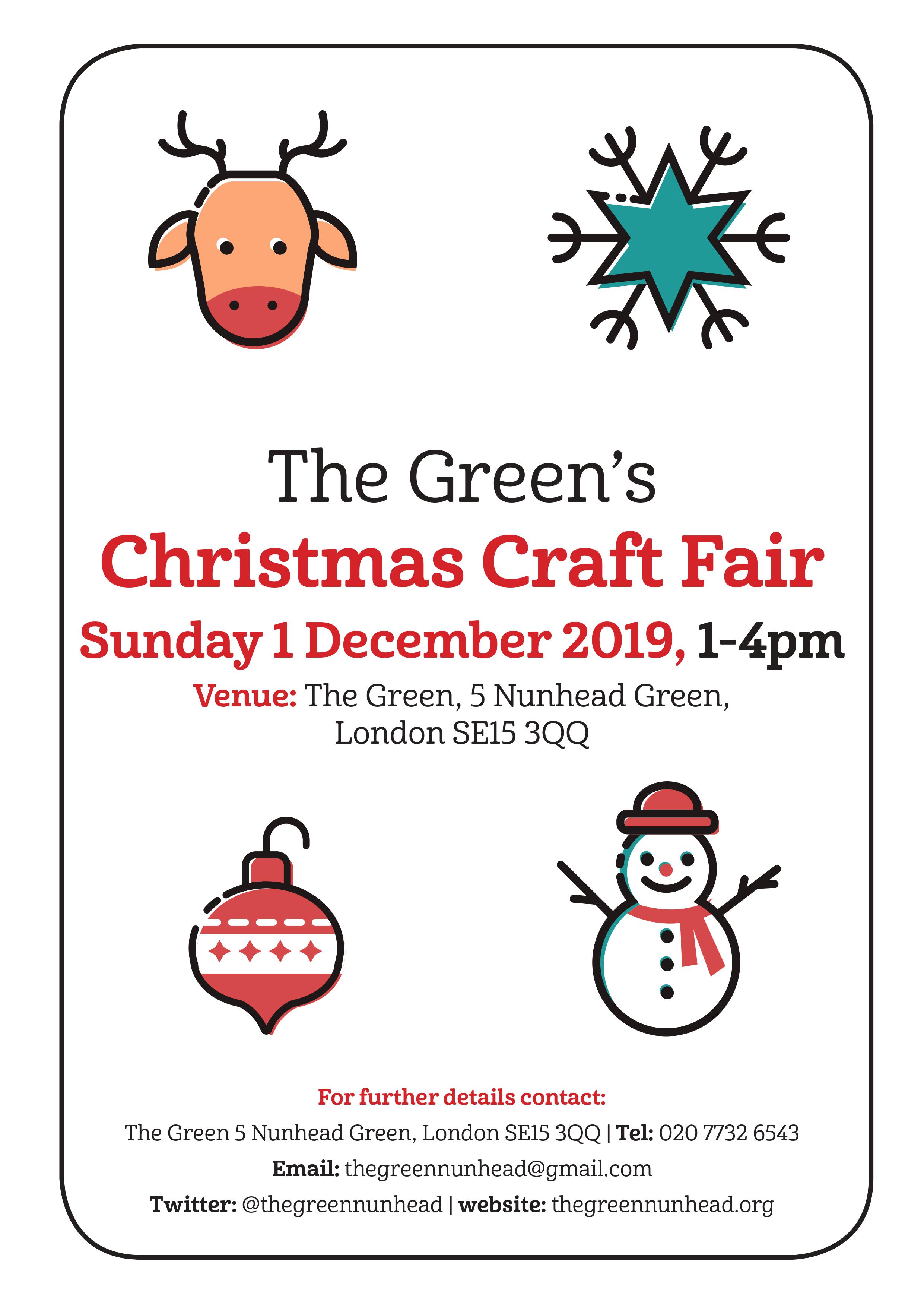 Download Christmas Craft Fair December 1st The Green PSD Mockup Templates